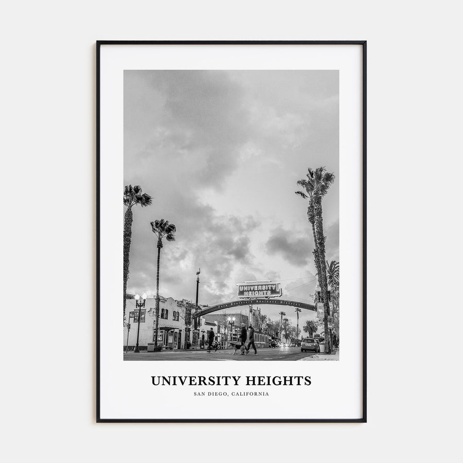 University Heights Portrait B&W Poster
