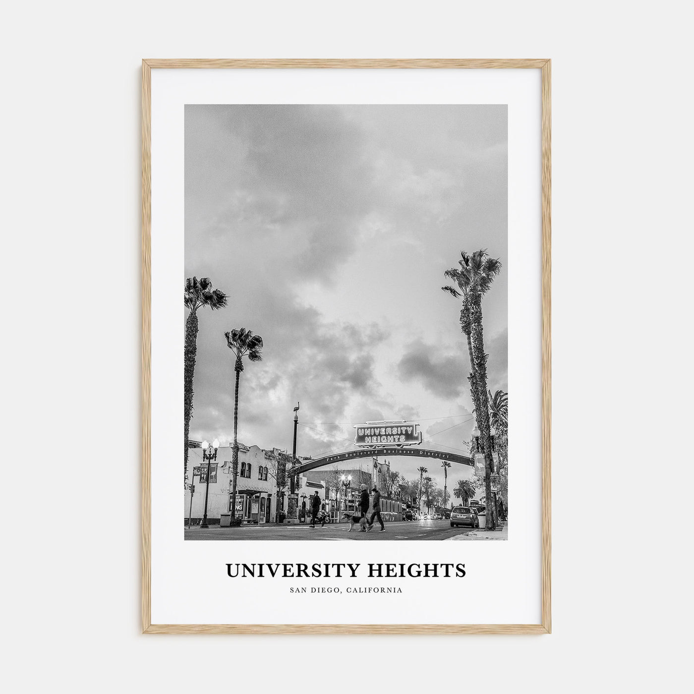 University Heights Portrait B&W Poster