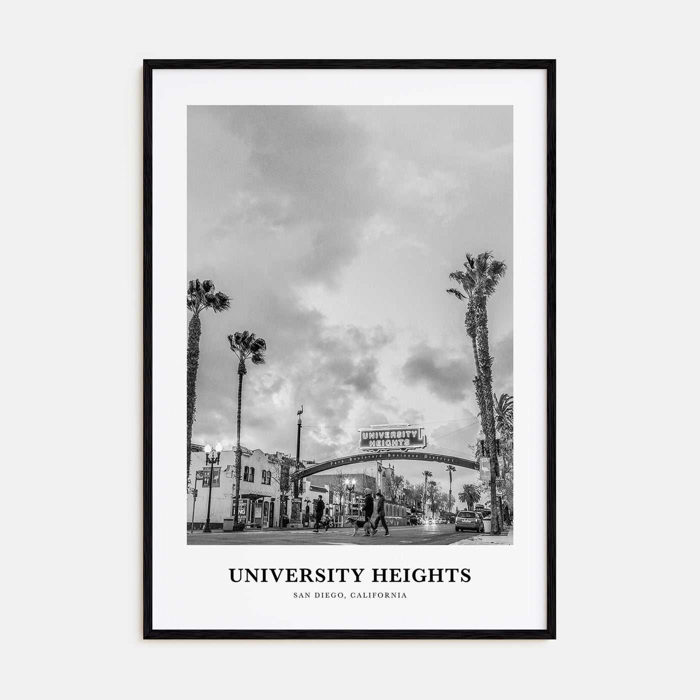 University Heights Portrait B&W Poster