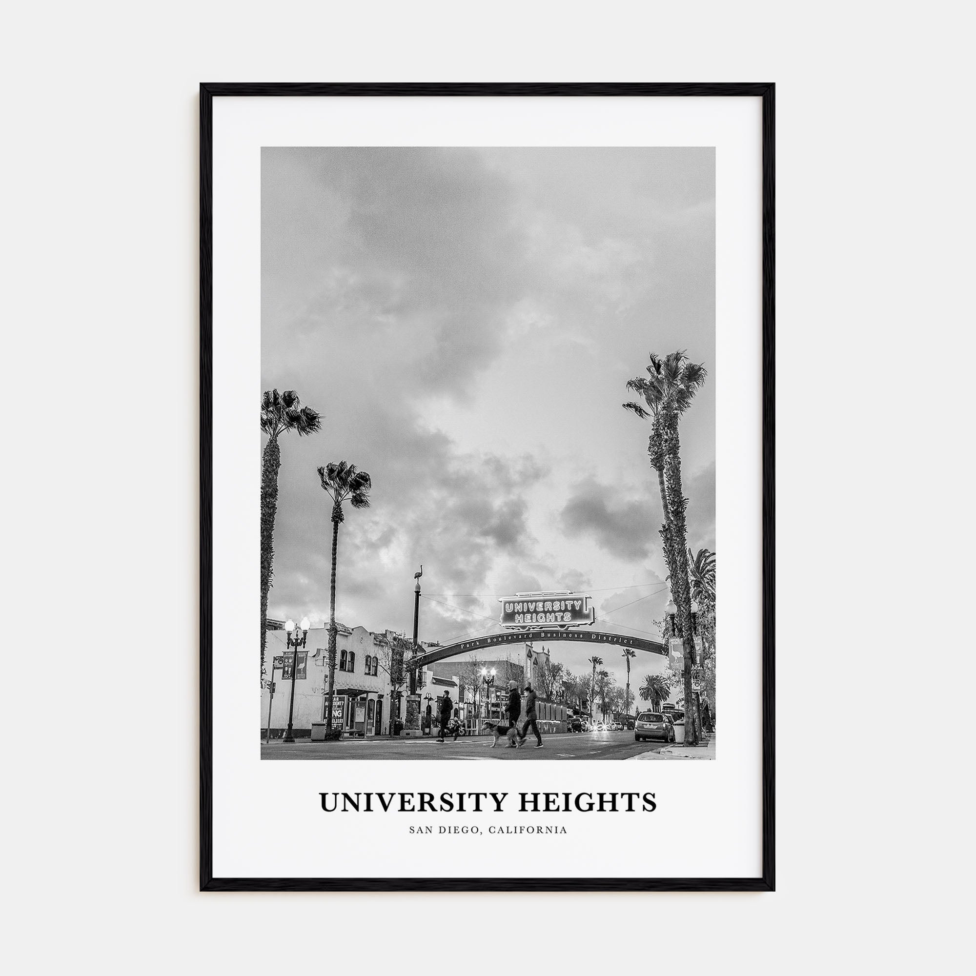 University Heights Portrait B&W Poster