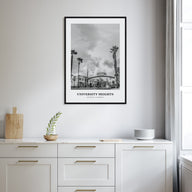 University Heights Portrait B&W Poster