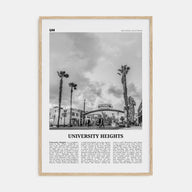 University Heights Travel B&W Poster