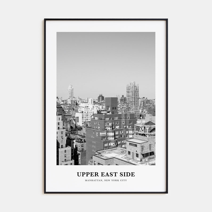 Upper East Side Portrait B&W Poster