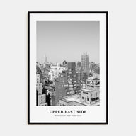 Upper East Side Portrait B&W Poster