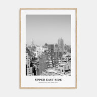 Upper East Side Portrait B&W Poster
