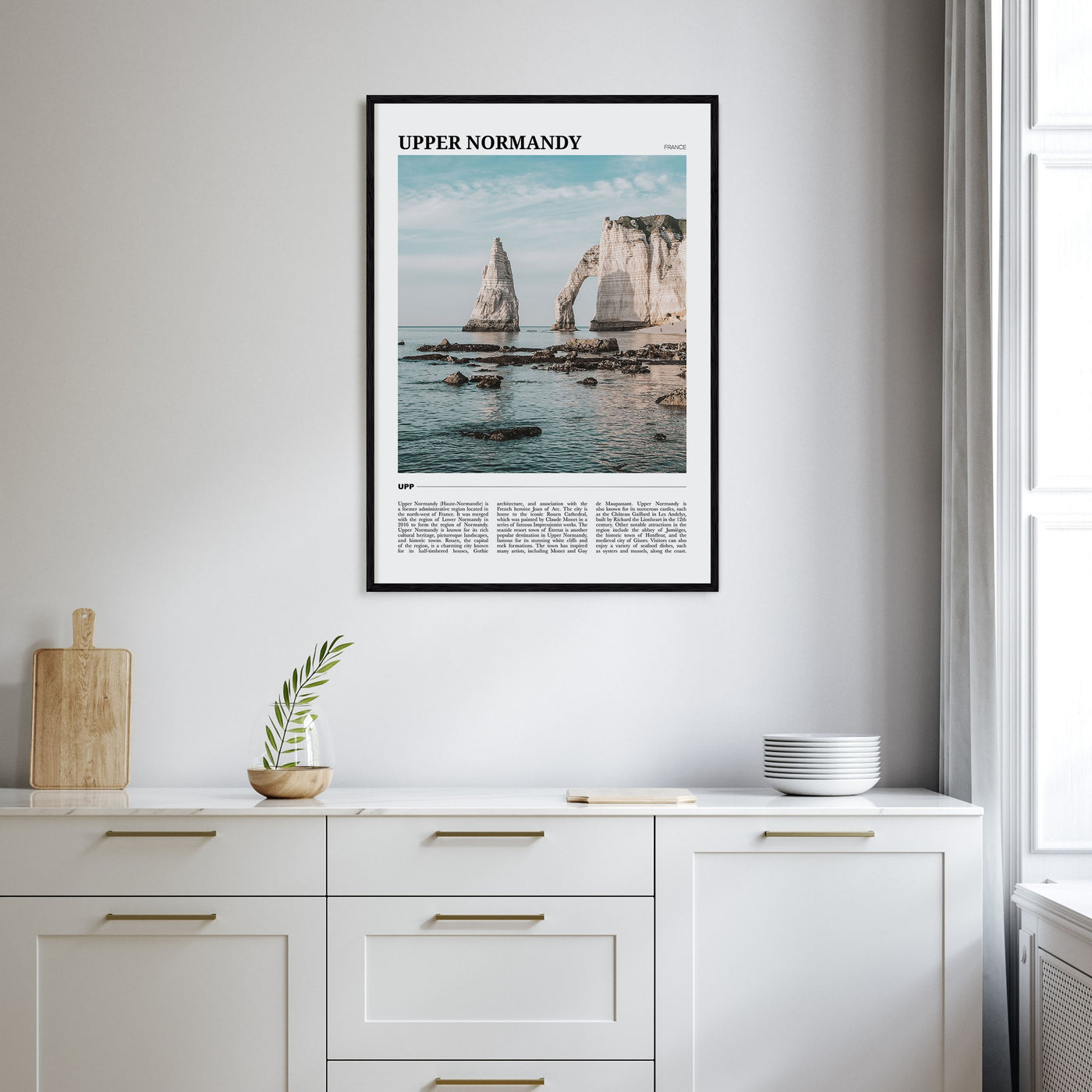 Upper Normandy Travel Color Poster