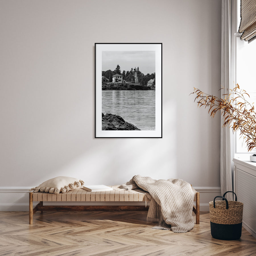 Upper Peninsula Photo B&W Poster