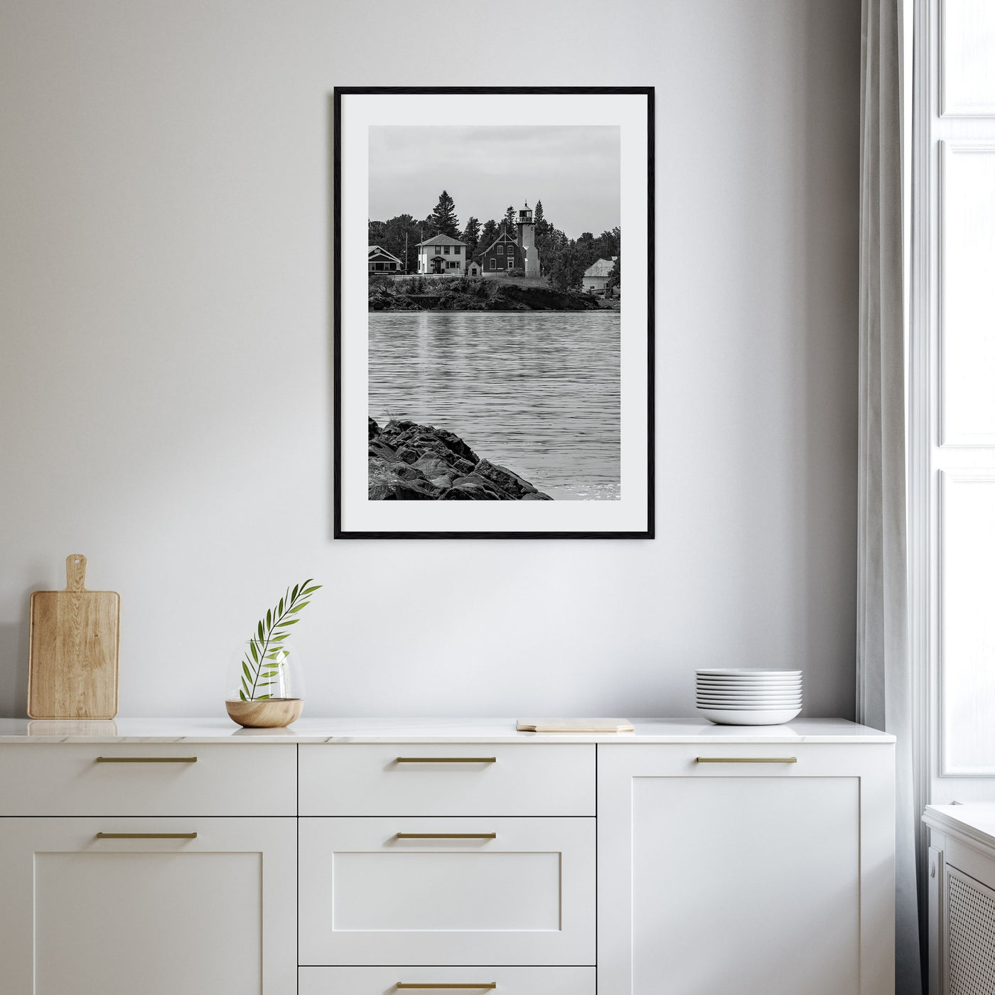 Upper Peninsula Photo B&W Poster