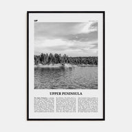Upper Peninsula Travel B&W Poster