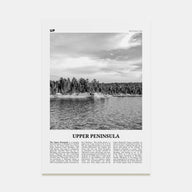 Upper Peninsula Travel B&W Poster