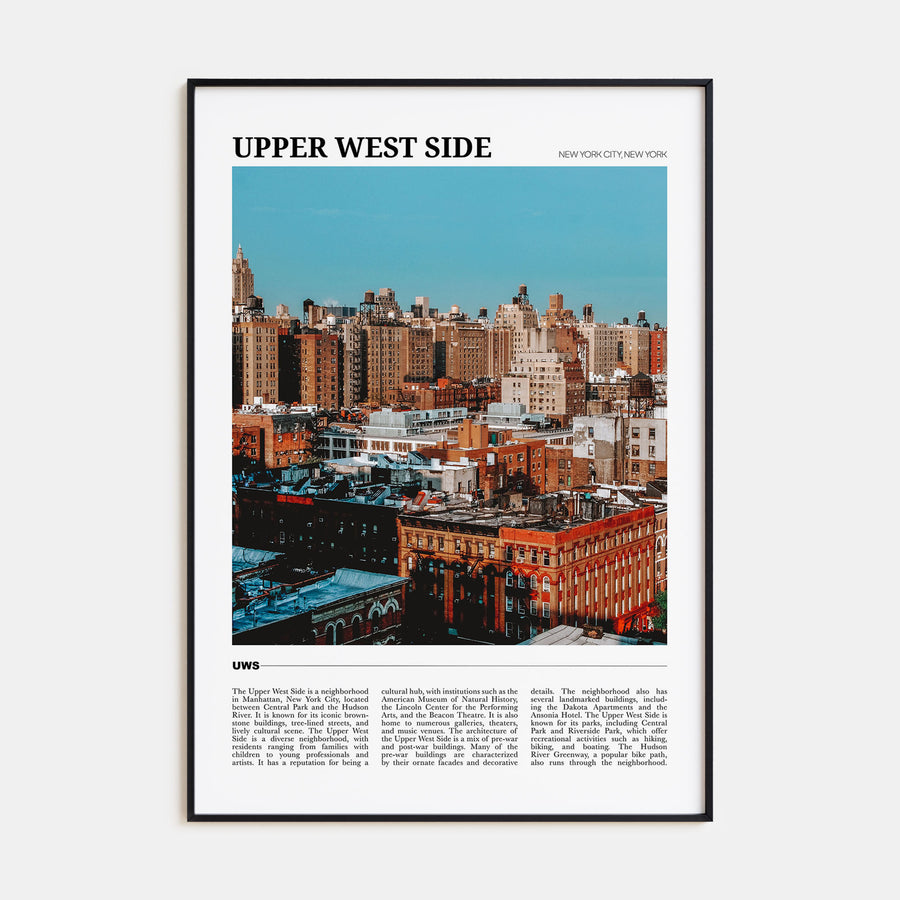 Upper West Side Travel Color Poster