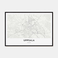 Uppsala Map Landscape Poster