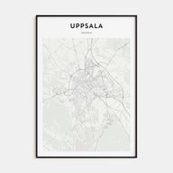 Uppsala Map Portrait Poster