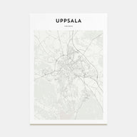 Uppsala Map Portrait Poster