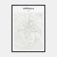 Uppsala Map Portrait Poster