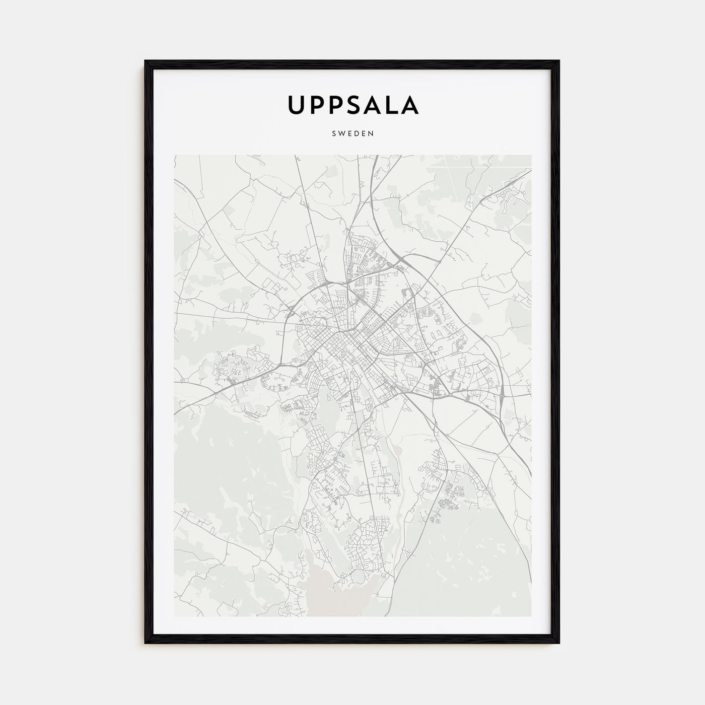 Uppsala Map Portrait Poster