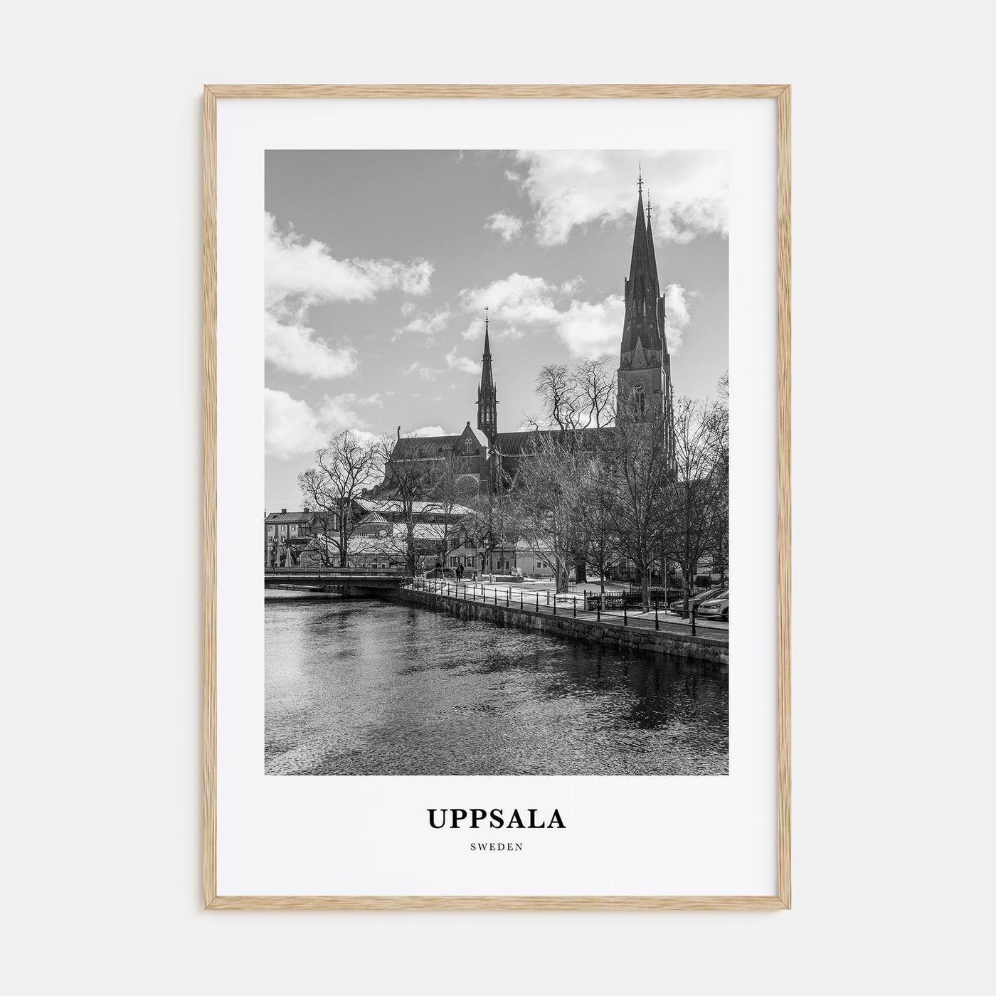 Uppsala Portrait B&W Poster