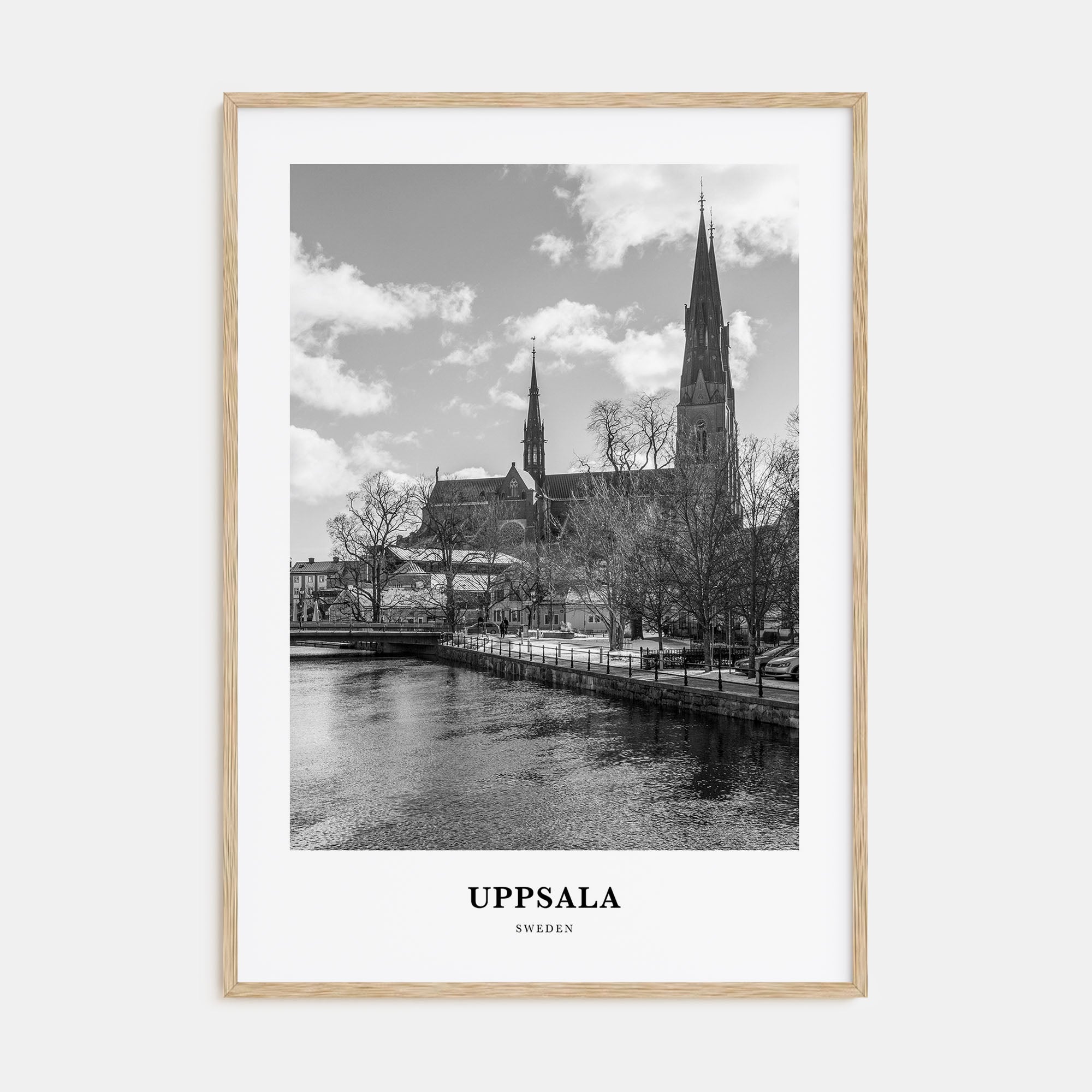 Uppsala Portrait B&W Poster
