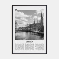 Uppsala Travel B&W Poster