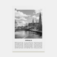 Uppsala Travel B&W Poster