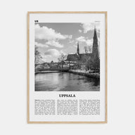 Uppsala Travel B&W Poster