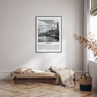 Uppsala Travel B&W Poster