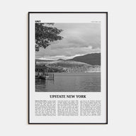 Upstate New York Travel B&W Poster