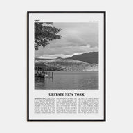 Upstate New York Travel B&W Poster