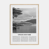 Upstate New York Travel B&W Poster