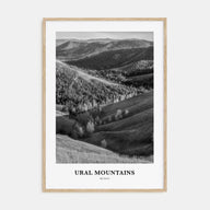 Ural Mountains Portrait B&W Poster