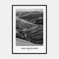Ural Mountains Portrait B&W Poster