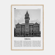 Urbana Travel B&W Poster