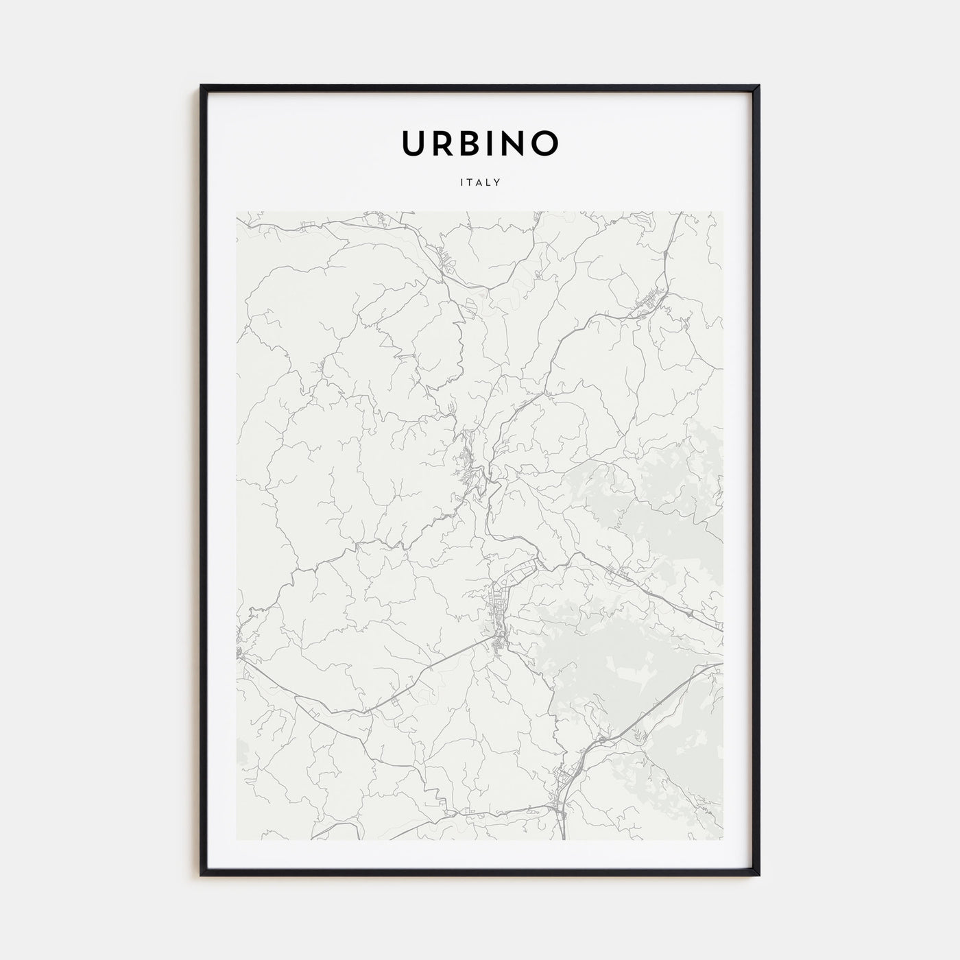 Urbino Map Portrait Poster