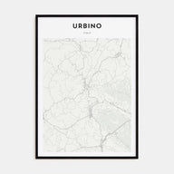 Urbino Map Portrait Poster