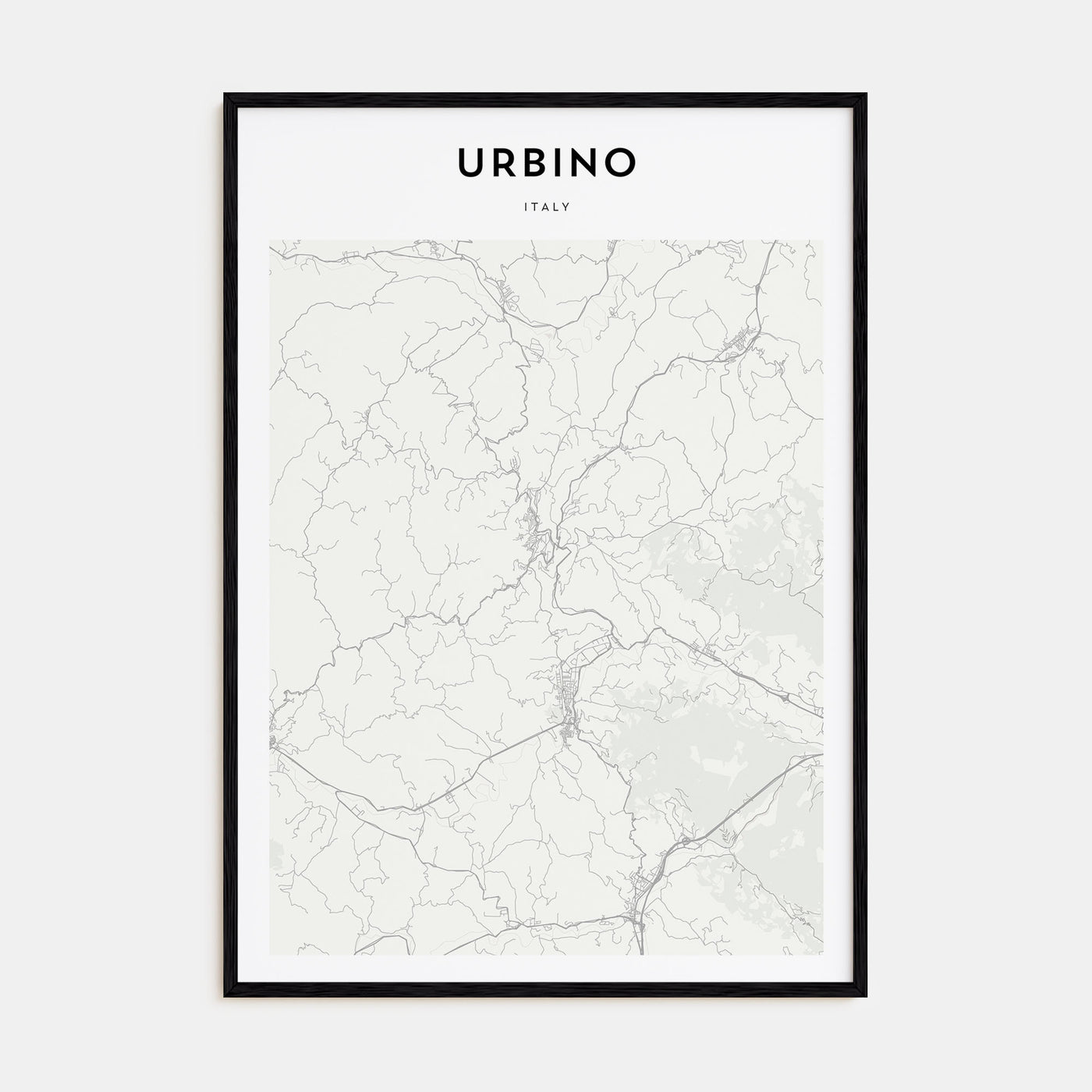 Urbino Map Portrait Poster