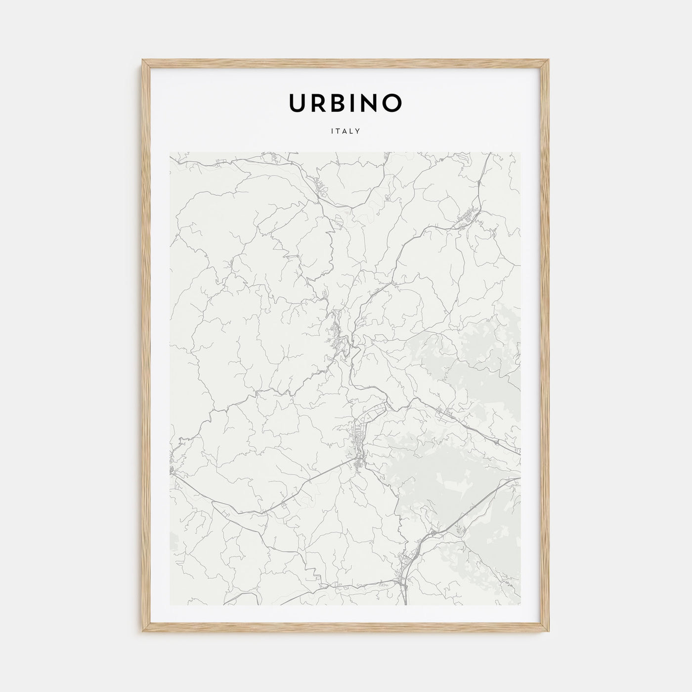Urbino Map Portrait Poster