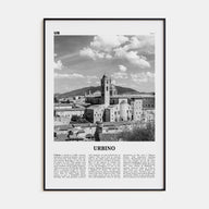Urbino Travel B&W Poster