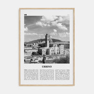 Urbino Travel B&W Poster