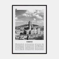 Urbino Travel B&W Poster