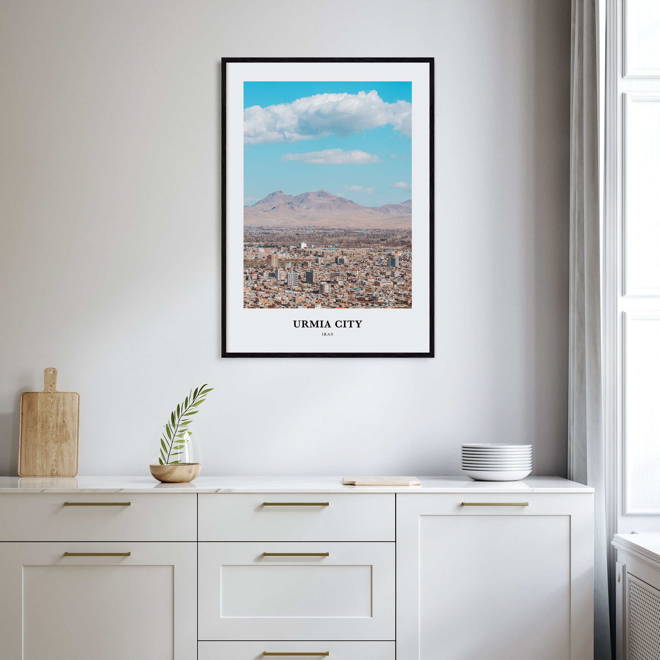 Urmia City Portrait Color Poster