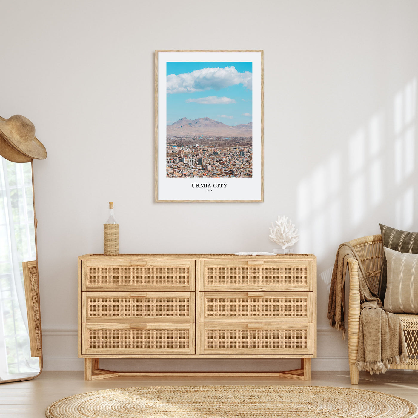 Urmia City Portrait Color Poster