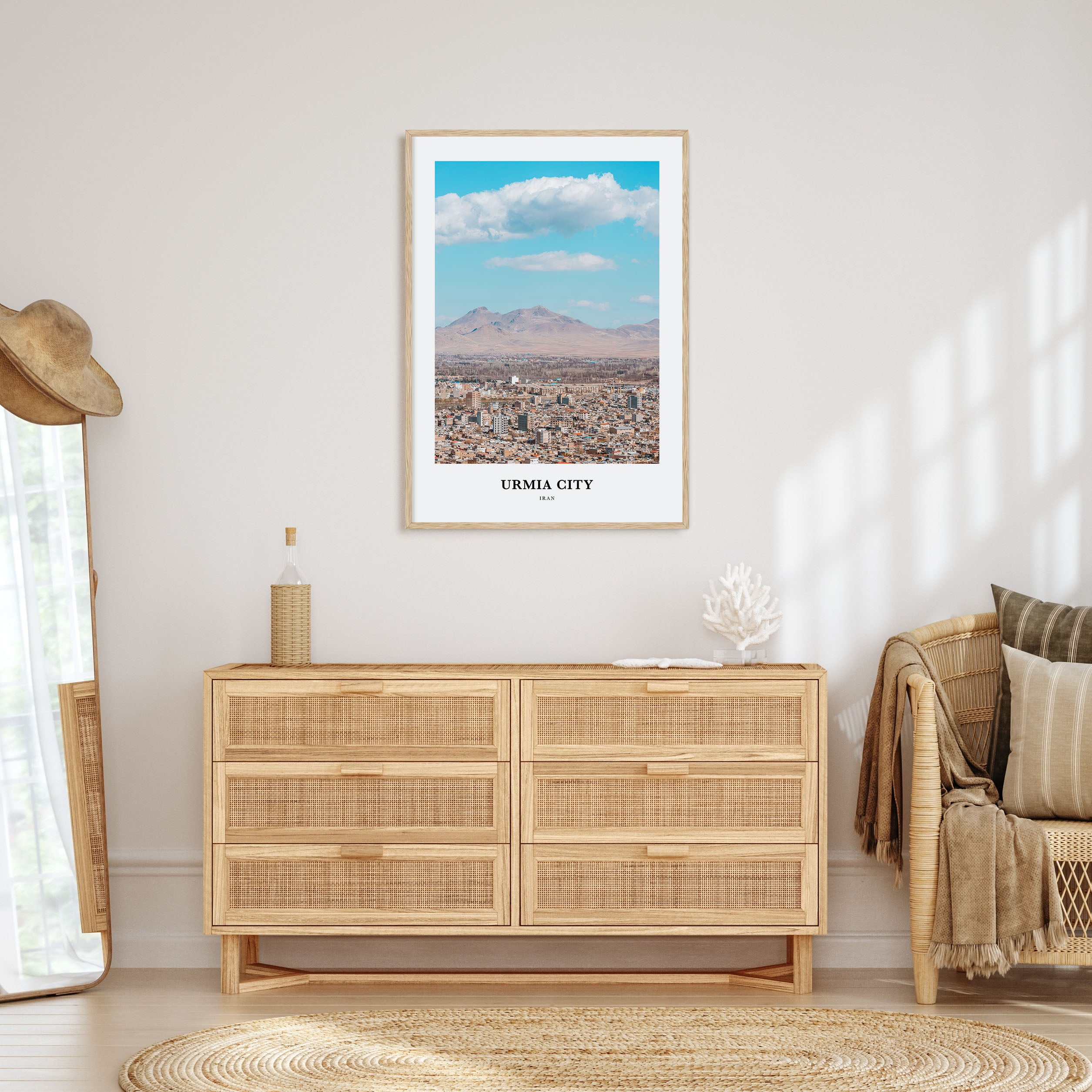 Urmia City Portrait Color Poster
