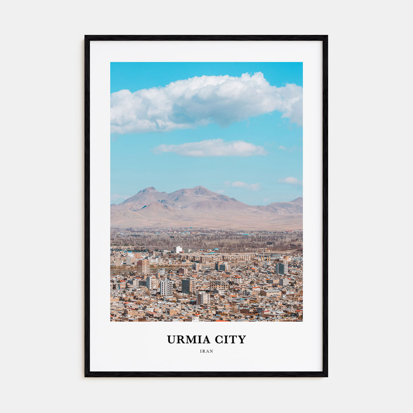 Urmia City Portrait Color Poster