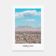 Urmia City Portrait Color Poster