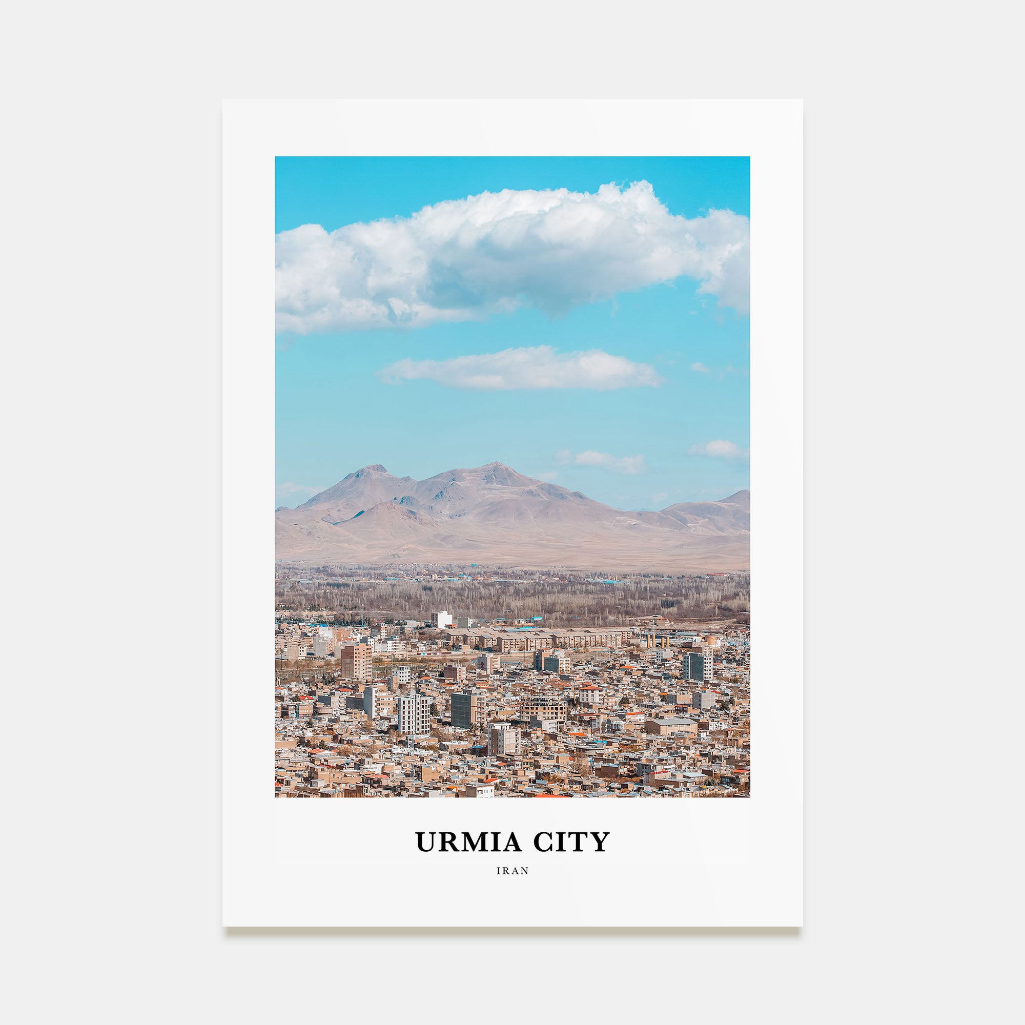 Urmia City Portrait Color Poster
