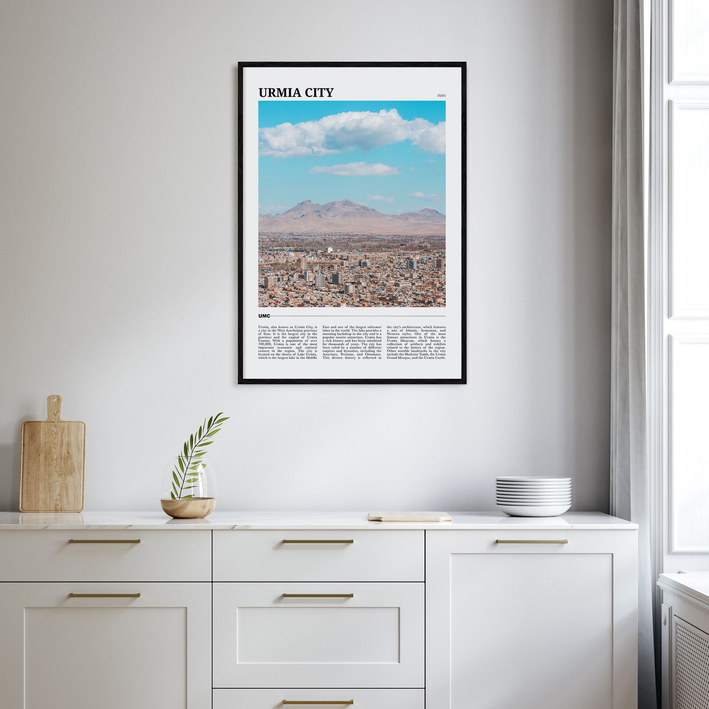 Urmia City Travel Color Poster