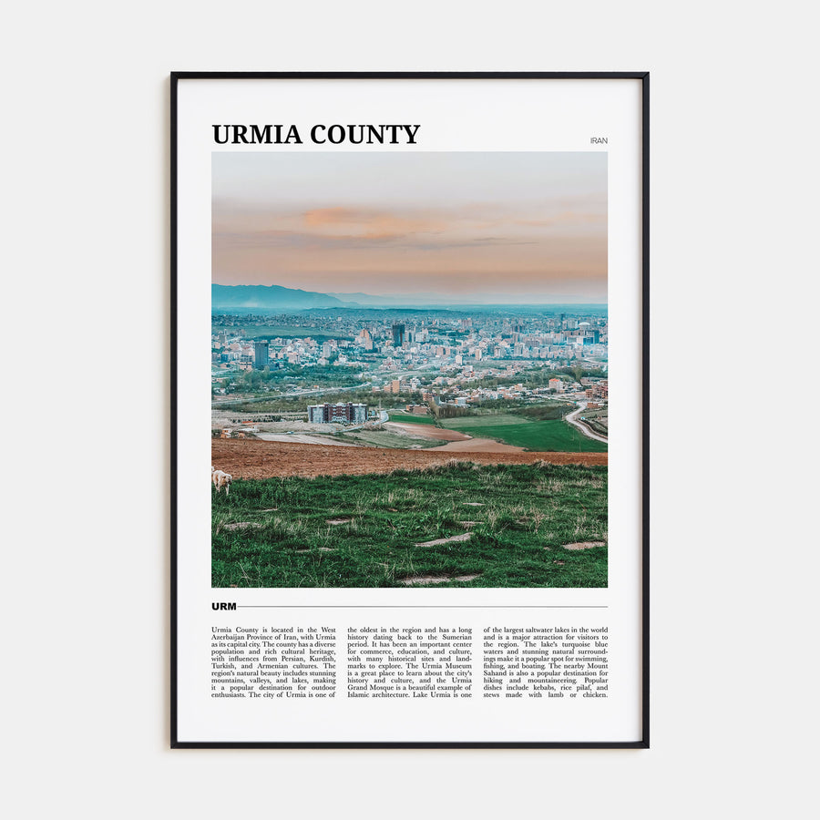 Urmia (County) Travel Color Poster