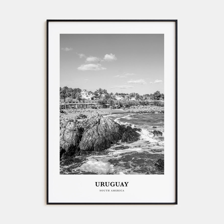 Uruguay Portrait B&W Poster