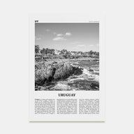 Uruguay Travel B&W Poster