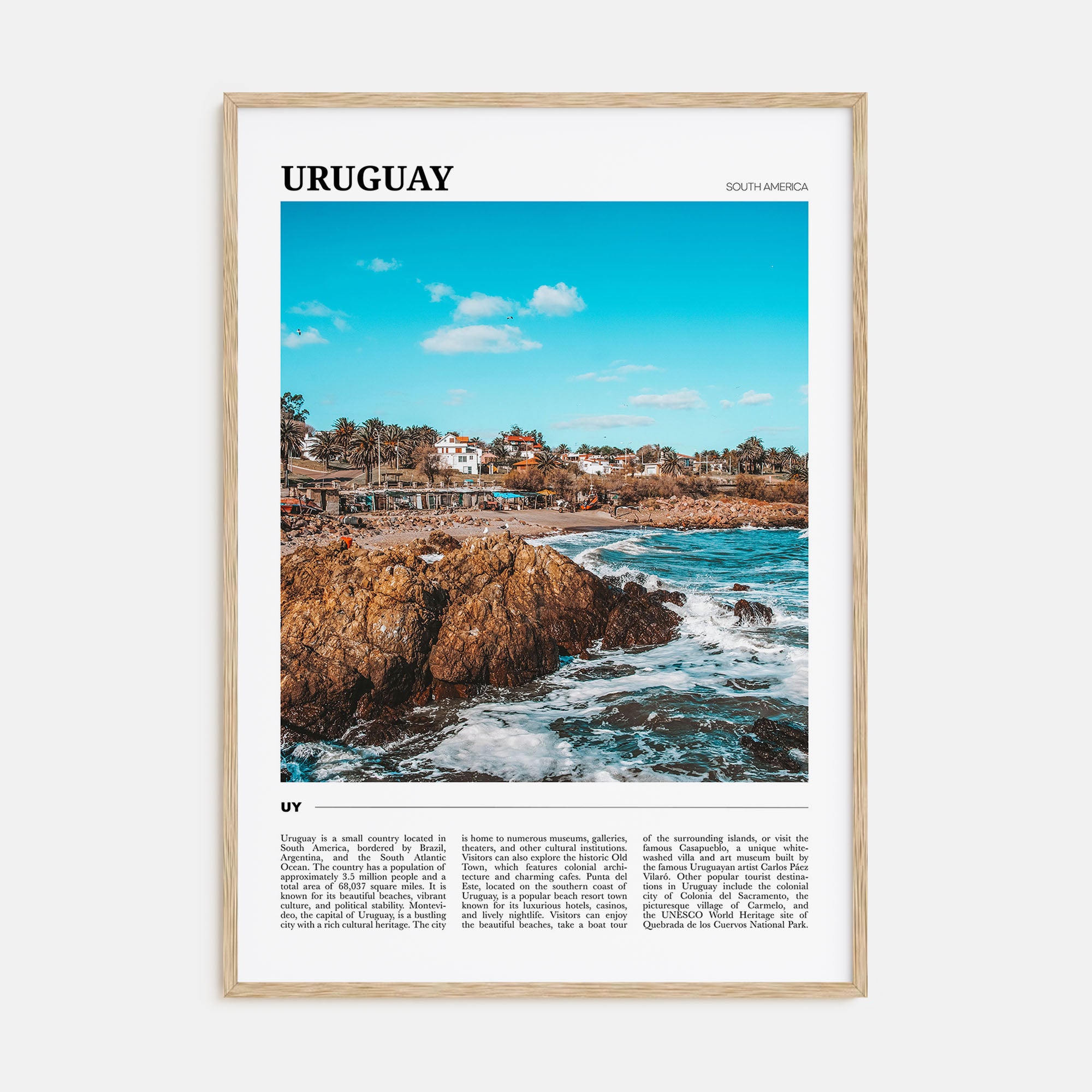 Uruguay Travel Color Poster